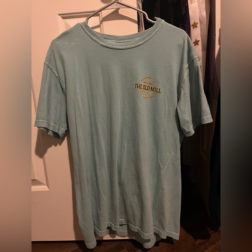 comfort colors, blueish greenish, size large